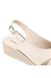 Muya Vienza 31028-551 Anatomik Taban Kadın Sandalet Full Krem 36-40 