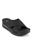 Muya Fly 31169-430 Air Max Anatomik Taban Kadın Terlik Desenli Siyah 36-40 