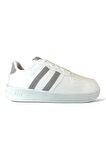 Unisex Bağcıklı GünlükSpor Sneaker Ayakkabı BEYAZ - GRİ