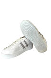 Unisex Bağcıklı GünlükSpor Sneaker Ayakkabı BEYAZ - GRİ