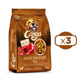 Cango Yetişkin Köpek Maması Etli (BİFTEKLİ) 1kg x 3 Adet