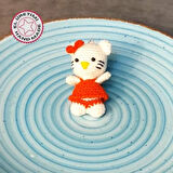 Uretti - Sibel 2453 - 9599 El Örgüsü Amigurumi Hello Kitty Anahtarlık