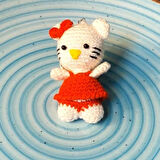 Uretti - Sibel 2453 - 9599 El Örgüsü Amigurumi Hello Kitty Anahtarlık