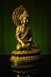Özel Tasarım Sidarta Gothama -Buda- Buddha Altın Heykel Biblo