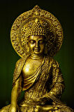 Özel Tasarım Sidarta Gothama -Buda- Buddha Altın Heykel Biblo