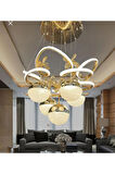 Club modern sarkıt ledli gold avize 3 renk ithal salon mutfak hoş