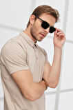 Slim Fit Dar Kesim Polo Yaka %100 Pamuk Kısa Kollu Tişört