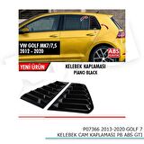 Volkswagen Golf 7 - 7.5 Kelebek Cam Kaplama Vizörü Parlak Siyah