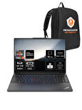 Lenovo ThinkPad E16 AMD Ryzen 7 7730U 40GB 512GB SSD 16" FHD FDOS Taşınabilir Bilgisayar & PER4 Çanta