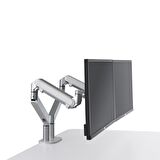 NPO STD7080S 10"-27" Alüminyum Amortisörlü VESA Monitör Tutucu Çift Kol