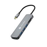 Novoo Type-C to 3*USB-A 3.1 4K HDMI TF SD Kart Okuyucu Dönüştürücü Adaptör