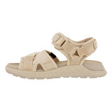 Ecco Bej Kadın Deri Sneaker EXOWRAP W Limestone
