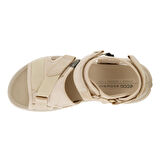 Ecco Bej Kadın Deri Sneaker EXOWRAP W Limestone