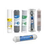 Sulook Su Arıtma Cihazı Çift Karbonlu Açık Kasa 6'lı Fi ltre Seti, 10 Aşama Lg Membranlı