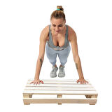 Reyo Doğal Ahşaptan Ev içi Kullanıma Uygun Kaymaz Tabanlı Step Tahtası 18x25x50 cm