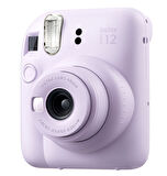 Fujifilm Instax Mini 12 20 Filmli Mini Albüm ve Deri Kılıflı Lila Fotoğraf Makinesi