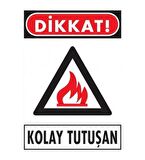Uyarı Levhası Kolay Tutuşan "857"
