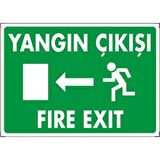 Uyarı Levhası Yangın Çıkışı Fıre Exıt "870"871"