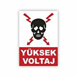 Uyarı Levhası Yüksek Voltaj "1100"