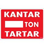 Uyarı Levhası Kantar Ton Tartar "1618"