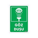 Uyarı Levhası Göz Duşu "1018"