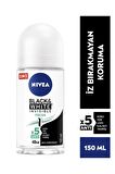 Nivea Kadın Rollon Deodorant Black & White Invisible Fresh 50ml, 48 Saat Anti-perspirant Koruma