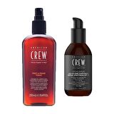 American Crew Erkekler için Yüz Balmı 170ML+Prep & Prime Saç Kesim Öncesi Hazırlayıcı ve Şekillendirme Saç Toniği 250ML 2li Cilt Bakım Seti