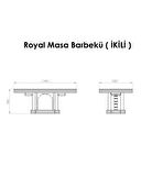 Reyo ZS Hermanos 8 Kişilik Royal Masa Barbekü