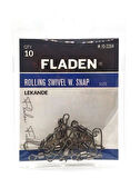 Fladen Lekande Rolling Swivel W.Snap Klipsli Fırdöndü NO:14