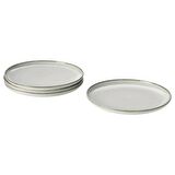 16 Parça GLADELİG Yemek Takımı MeridyenDukkan Gri Renk Modern Set Stoneware