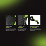 Rampage STYLES KL-R61 Yeşil/Siyah Oyuncu Koltuğu