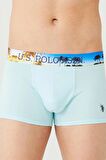 U.S. Polo Assn. Erkek 3'lü Boxer Mint-Lacivert-Gri