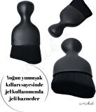 Hassas Yumuşak Araç Detay, Makyaj, Toz Alma, Temizleme Çok Fonsiyonlu Fırça - Siyah