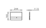 VitrA Select 740-1101 Kumanda Paneli, Siyah-Krom buton