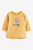 Next Baby % 100 Pamuklu Yeşil Turuncu Uzun Kollu 4’lü Tshirt Set
