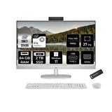 HP 27-CR0004NT i7 1355U 64GB 2TB SSD Intel Graphics 27" FHD IPS W11H All In One PC Beyaz & PER4