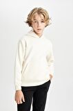 DeFacto Erkek Çocuk Cepli Kapüşonlu Kalın Okul Sweatshirt C7565A824AUER42