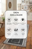 İmpala Yıkanabilir Kaymaz Taban Dijital Baskılı Yolluk Halı
