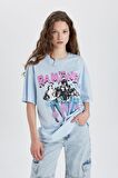 DeFacto Ramones Oversize Geniş Kalıp Bisiklet Yaka Kısa Kollu Tişört C3772AX24SMBE366
