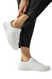 Yıldızlı Spor Kadın Sneaker Ayakkabı BEYAZ