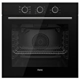 Ferre FryArt&FlowArt Rosso Sessiz Davlumbaz Elektrikli Siyah Ank. Set (D080-SA + MS261 + QXE62CS)