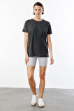 Kadın Nem Emici Hızlı Kuruma Atletik Teknik Performans Spor T-shirt DRIFIT-KISAKOL