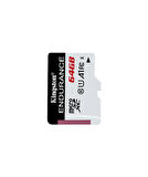 Kingston SDCE/64GB 64 GB Endurance 95R/30W X10A1 UHS-I microSDCH Hafıza Kartı