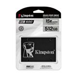Kingston KC600 2.5 inç 512 GB Sata 3.0 520 MB/s 555 MB/s SSD 