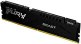 Kingston FURY Beast 16GB 4800MT/s DDR5 CL38 Masaüstü Bellek Siyah PnP KF548C38BB-16 OUTLET