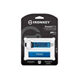 Kingston IKKP200-64GB 64GB IronKey Keypad 200, FIPS 140-3 Lvl 3 (Pending) Flash Bellek