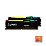 Kıngston Beast Expo KF564C32BBEAK2-64TR 64GB(2x32GB) DDR5 6400MHz CL32 RGB Masaustu Performans Ram