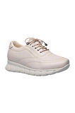 Kadın Günlük Rahat Comfort Taban  Spor Sneaker Ayakkabı BEJ