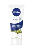 Nivea Zeytinyağlı Nemlendirici El Bakım Kremi 75ml, Yağlı Ve Yapışkan His Bırakmaz, Yumuşak Cilt Hissi