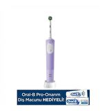 Oral-B Şarjlı Elektrikli Diş Fırçası Vitality Pro Lila +Oral-B Pro Onarım 50ML Diş Macunu